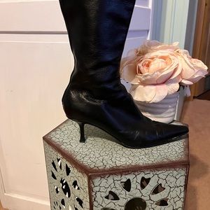Authentic Jimmy Choo genuine leather boots. Sz 38 1/2. Made in Italy